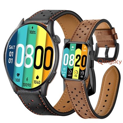 Kieslect Ks Smartwatch 錶帶皮革錶帶智能錶帶 Kieslect KR Pro K10 K11 手鍊