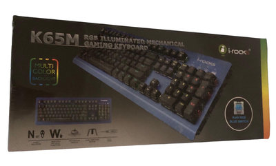 i-Rocks IRK65M RGB 多彩背光 機械式鍵盤 K65M irocks 艾芮克 鍵盤 #挖寶迎好年