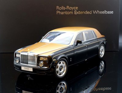 【M.A.S.H】現貨特價  Kyosho 1/18 Rolls Royce Phantom EWB 黑/金