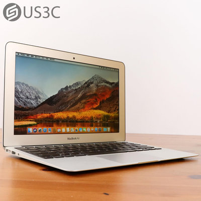 【US3C-板橋店】【一元起標】2014年初 Apple Macbook Air 11吋 i5 1.4G 4G 128G 銀 蘋果筆電 二手筆電