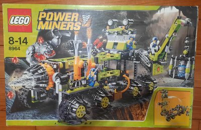 二手絕版樂高 Lego Power Miners 動力礦工系列 鈦金屬指揮鑚塔, #8964, 積木近全新