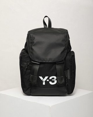 【全新現貨】y3 刺繡LOGO雙肩包潮包旅行背包暗黑風格背包運動包
