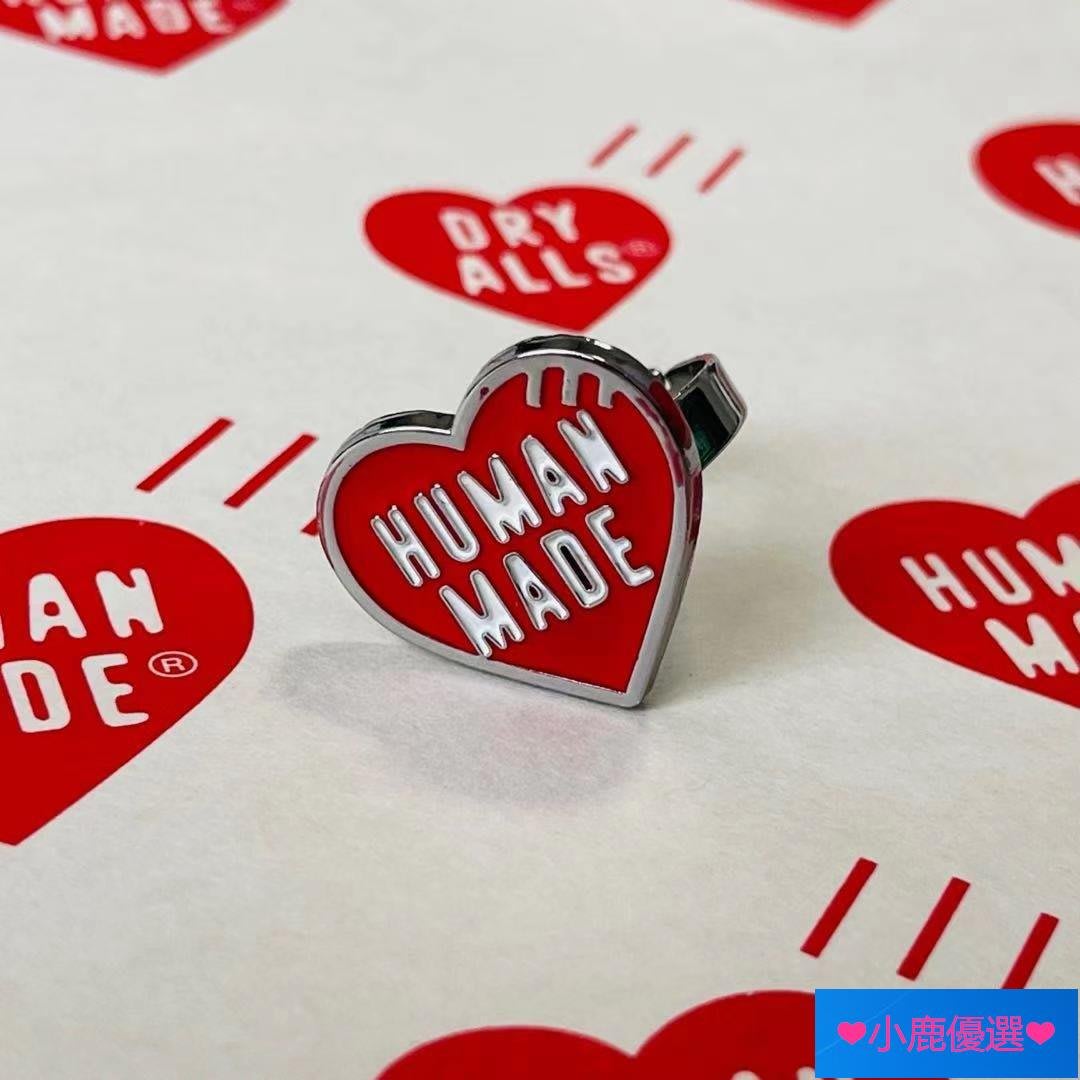 ❤小鹿嚴選❤全新免運HUMAN MADE HEART RING愛心LOGO可調節指環戒指日