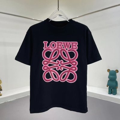【King女王代購】LOEWE 2023ss羅意威春夏最新款圓領時尚短袖T恤