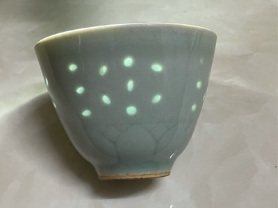 洳窯米粒杯 古董茶杯（a0131)老爸40年的收藏