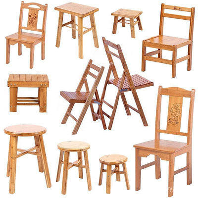 矮凳子子 小板凳 楠竹折疊椅 兒童木靠背椅 釣魚洗衣洗腳踩腳凳 餐桌椅 家用椅 實木椅