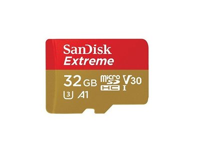 ☆昇廣☆ SANDISK Extreme U3 V30 Micro-SDHC 32GB C10 100MB 附轉卡A1