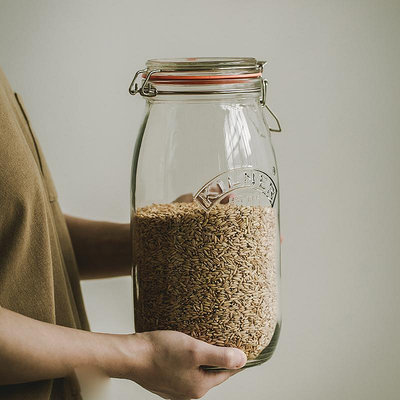 英國kilner密封罐玻璃堅果儲物罐子收納干貨玻璃瓶食品雜糧儲存罐