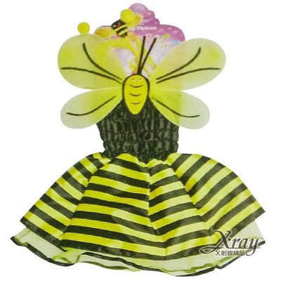 節慶王【W417238】蜜蜂連身裙4件組，萬聖節服裝/化妝舞會/派對道具/兒童變裝