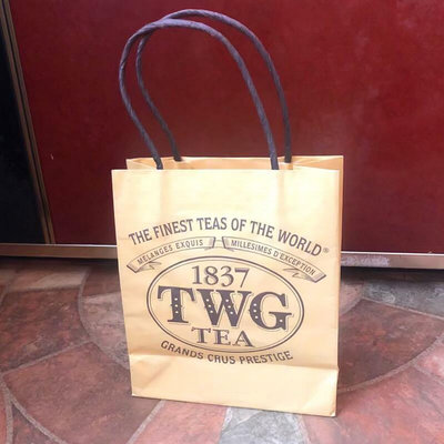 新加坡 貴婦茶 TWG TEA 品牌紙袋 購物袋 手提袋 環保袋 包裝袋 禮物袋 禮品袋 紙袋 包材
