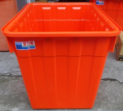 普力桶 200L通吉桶 儲水桶 資源回收桶 橘色方桶 200公升~ecgo五金百貨