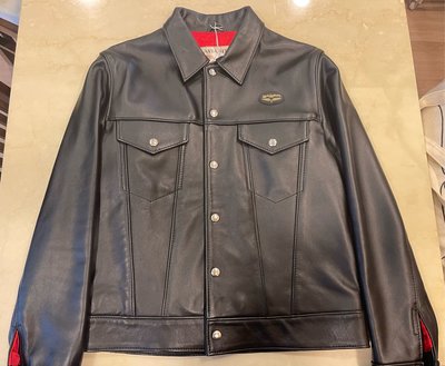 二手美品 英國 Lewis Leathers Western Jacket 40號 黑色 牛皮 鈕扣式 皮衣
