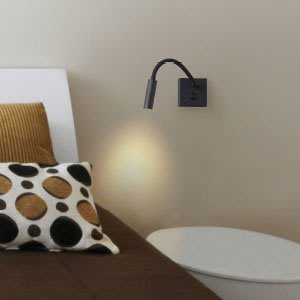 【辰旭LED照明】】柯夫居家LED床頭壁燈 3W 黃光 黑色鋁合金 全電壓