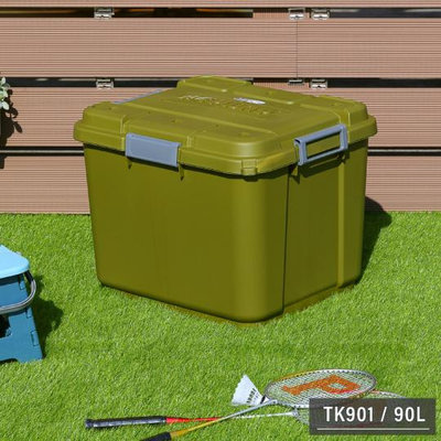 ☆88玩具收納☆SUV多功能滑輪整理箱 TK901 綠色 收納箱掀蓋式置物箱分類箱儲物箱玩具箱衣物箱 附蓋 90L 特價