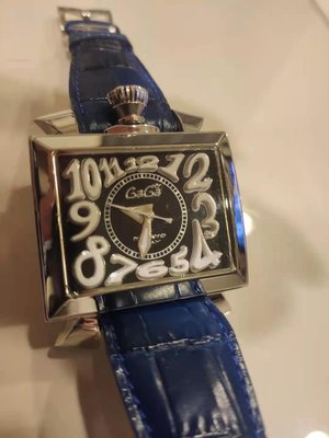 GAGA MILANO  義大利品牌  自動上鍊方形手錶  男女皆宜