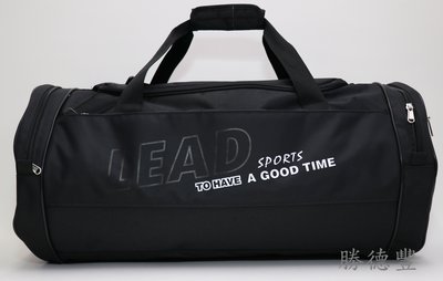 勝德豐 LEAD  台灣製 YKK拉鍊 防水 圓筒 旅行包 健身包 側背包 旅行袋 運動包 行李袋 可插拉桿 #025
