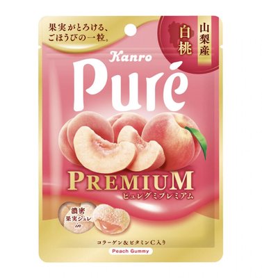 Mei 本舖☼ 預購商品 ！日本 KANRO PURE 山梨縣 白桃 水蜜桃 水果軟糖 6包售