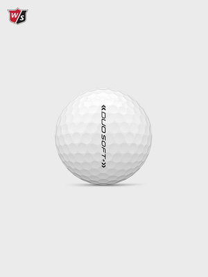 Wilson威爾勝DUO SOFT+二層球打感軟距離遠距離橡膠高爾夫球