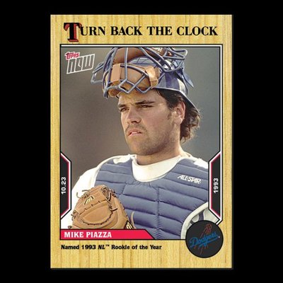 Mike Piazza 球員卡 2022 MLB TOPPS NOW® 經典回顧 1993國聯新人王