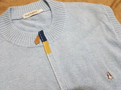 (抓抓二手服飾)  HUSH PUPPIES  毛衣背心    水藍色   3L ($624)
