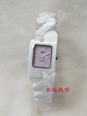 【 幸福媽咪 】網路購物、門市服務 BIBA 碧寶錶 公司貨 藍寶石 優雅陶瓷錶方型女錶 B31WC024P