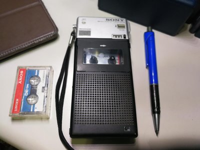 古早 罕見的 新力 SONY M-102 迷你 卡帶 錄放音 密錄 隨身聽 附一捲迷你卡帶