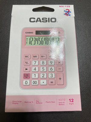 CASIO 卡西歐 12位元商務系列計算機粉嫩新色-寶寶粉(MX-12B-PK)