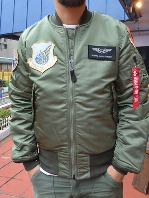 【日貨代購CITY】2016AW 日版 ALPHA MA-1 軍事 飛行 外套 徽章 TA0110-103 綠色 現貨