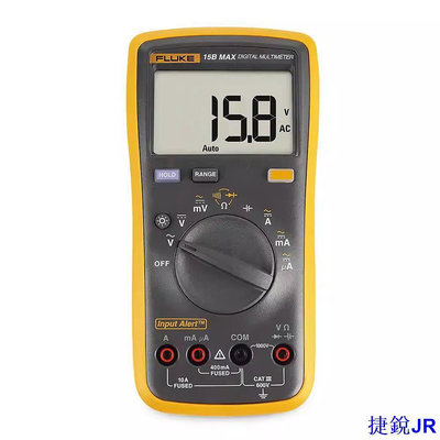 力達百貨商城升級 FLUKE F15B MAX 6000 計數 AC/DC 電壓、電流、電容、歐姆自動/手動量程數字萬用表