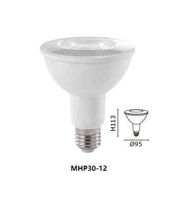 好商量~MARCH LED 12W PAR燈 E27 燈泡 MHP30-12 保固一年 投射燈 Ra80
