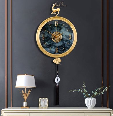 掛鐘客廳家用時尚現代輕奢鐘表掛墻個性創意免打孔時鐘掛鐘客廳超夯 正品 現貨