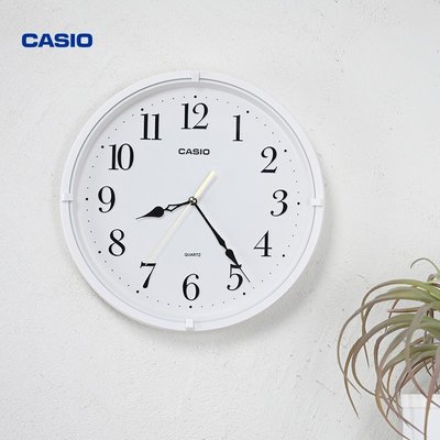 卡西歐（CASIO）掛鐘客廳家用時尚現代簡約北歐時鐘臥室石英鐘表掛鐘客廳超夯 正品 現貨