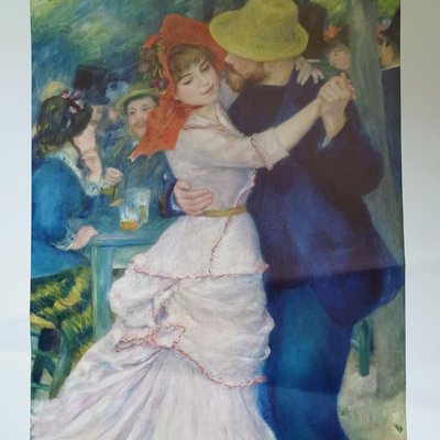【Marsco】日本讀賣新聞2010年印刷複製畫1份2張世界有名美術館之旅印象派巨匠（Renoir-Manet-Degas）雷諾瓦-布吉佛之舞/安麗歐夫人