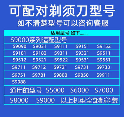 刮鬍刀配件適用飛利浦剃須刀刀頭配件series9000 sh90 s9731s9031s8980s9311