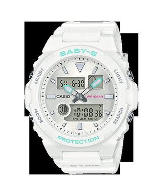 【CASIO BABY-G】BAX-100-7A 指針搭配數位顯示的G-LIDE運動錶，專為衝浪或戶外活動