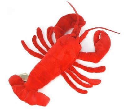 【高雄百貨】紅色龍蝦蝦子海洋動物可愛玩偶絨毛娃娃擺件裝飾品送禮禮品