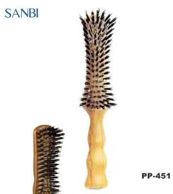 [吸吸髮品]日本SANBI PP系列包頭梳 豬鬃木柄包頭梳(PP-401 PP-451 PP-501) 台灣公司貨