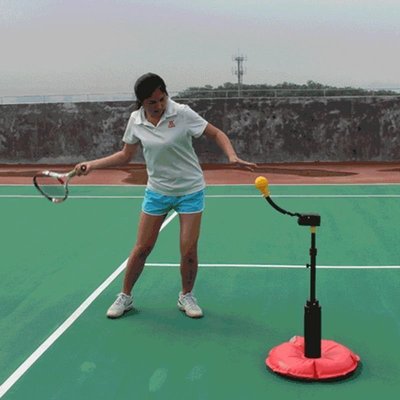 現貨熱銷-正品斯波阿斯S403正反手網球訓練器單人練習器自動發球熱銷~~特價特賣~特價
