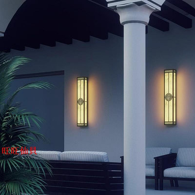 照明燈 壁燈新中式不銹鋼戶外壁燈防水戶外燈圍墻燈外墻燈墻壁工程景觀燈定制