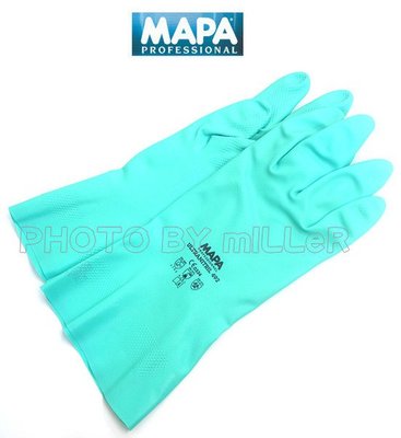 【米勒線上購物】防溶劑手套 MAPA 492 耐磨擦 防穿刺 防硫酸、汽油及各類油脂