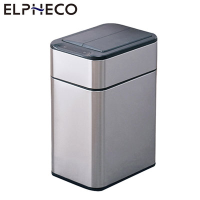 【大王家電館】【熱銷搶購】美國ELPHECO ELPH5534U 不鏽鋼雙開除臭感應垃圾桶垃圾桶 50公升