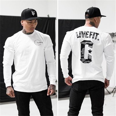 L01010 LVFT LIFT FIT 長袖  棉T 健美 健身 休閒 運動 現貨-白色.黑色同步上市 焦點服飾