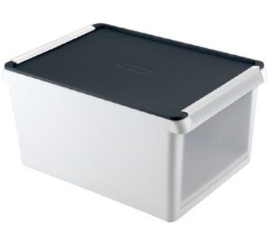 樹德 SHUTER DB-13 小屋子整理箱 (黑色+半透明掀蓋) 一箱6入 可當鞋子收納盒、可堆疊 (免運費)