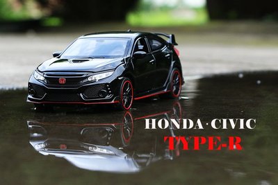 本田 HONDA CIVIC TYPE R 1/32 金屬模型車 附展示底座 MUGEN空力套件 收藏擺飾模型 十代