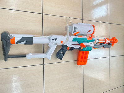 (((小橘子))) 二手 NERF Modulus自由模組 TRI -STRIKE 三重火力軟彈槍玩具，透明管有破損，但仍可射擊