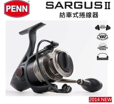 《屏東海豐》PENN SARGUS II  暢銷  紡車式捲線器 再度升級 SGSII3000型 送線+免運唷!!