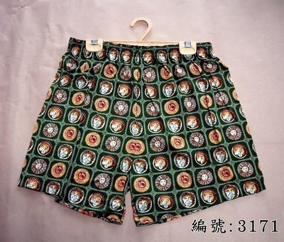 短褲台灣製紅螞蟻平口褲100% 絲光棉-編號 3171、3209