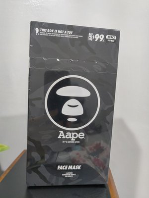 Aape Bape 防塵 口罩拋棄式 一次性 透氣 非醫用 潮牌 迷彩黑