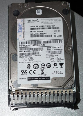 sas硬碟1.2tb 2.5吋seagate 1.2t st1200mm0007 10k ibm 00e9924 6gb