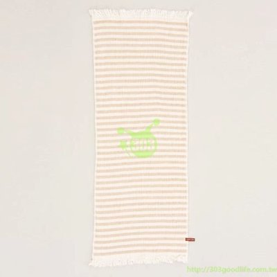 303生活雜貨館 日本製100% 有機棉 長巾-咖啡色